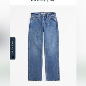 Abercrombie & Fitch Women's Low Rise Baggy *extra long* Jeans